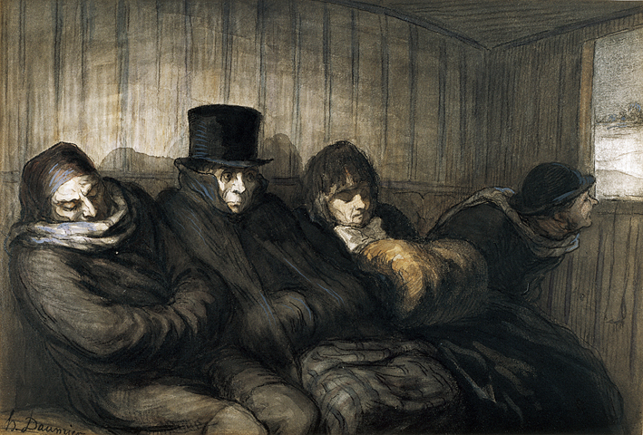  奥诺雷·杜米埃 Honore Daumier ——二等车厢，沃尔特斯